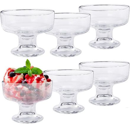Ensemble De 6 Bols En Verre Pour Glaces, Salades Et Fruits thumbnail 5