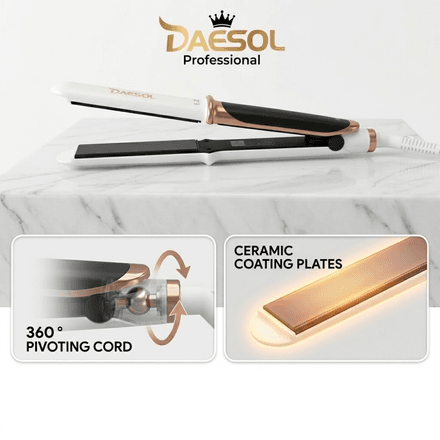 Lisseur Cheveux Professionnel Daesol E-20 – Fer À Lisser Céramique Chauffage Rapide thumbnail 2