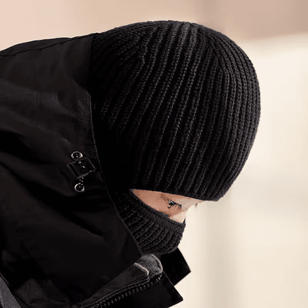 Cagoule D’hiver Tricotée Chaude Anti-froid – Protection Intégrale – Couleur Aléatoire thumbnail 5