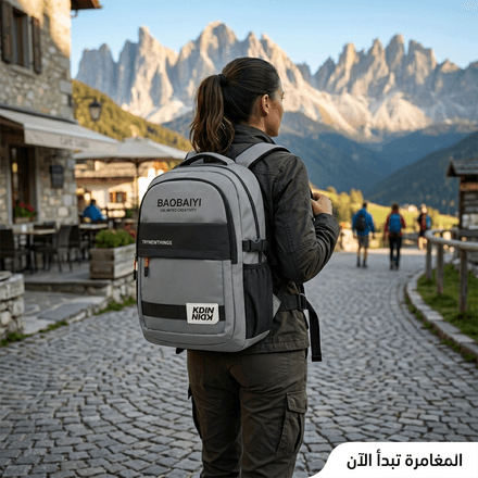 Sac À Dos De Voyage Et Camping Multifonction Pour Randonnée Et Aventure Gris thumbnail 2