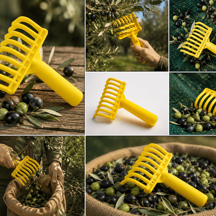 Râteau 9 Dents Pour Récolte Olives Noisettes Plastique Foré thumbnail 4