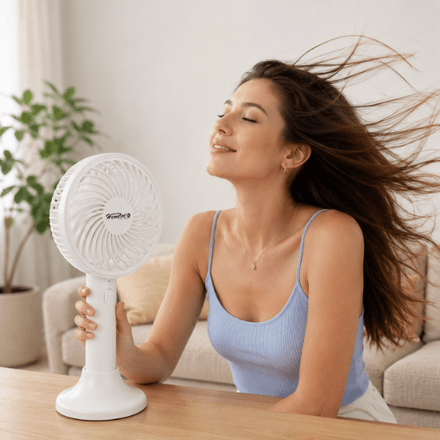 Ventilateur Portable Mini À 3 Réglages Avec Recharge Usb Description thumbnail 3