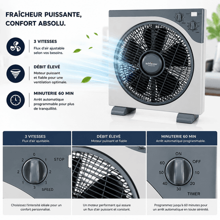 Ventilateur Carré Slz-802 thumbnail 4