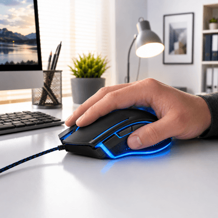 Souris Gaming Rgb Professionnelle Support Téléphone Offert Couleur Aléatoire thumbnail 3