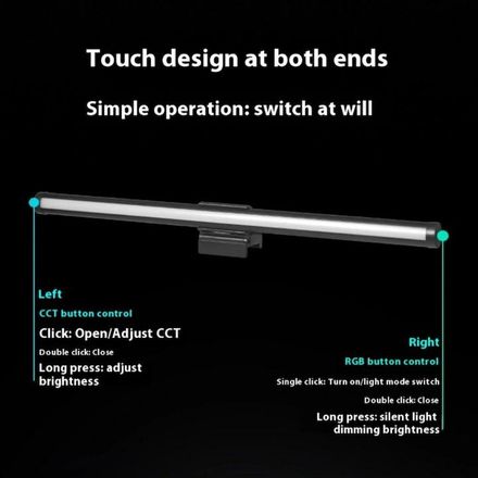 Monitor Light Led Lampe Écran Pc Lampe De Bureau Usb D'ordinateur 40cm Rgb thumbnail 5