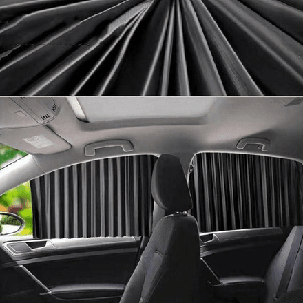 Rideaux Pare-soleil Magnétiques Voiture – Lot De 4 Pièces Universelles (multicouleur Aléatoire) thumbnail 2