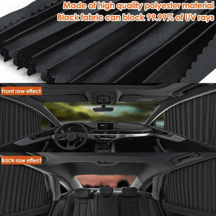 Rideaux Pare-soleil Magnétiques Voiture – Lot De 4 Pièces Universelles (multicouleur Aléatoire) thumbnail 3