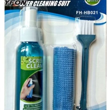 Kit De Nettoyage D'écran 3 En 1 Avec Brosse Et Chiffon Pour Pc thumbnail 1