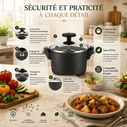 Cocotte-minute Professionnelle Armoni 5l - Couleur Aléatoire thumbnail 2