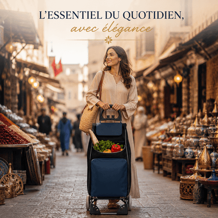 Chariot De Course Pliable 42l - Couleur Aléatoire thumbnail 5
