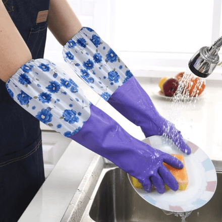 Gants De Cuisine Et De Ménage Imperméables (Couleur Aléatoire) thumbnail 3