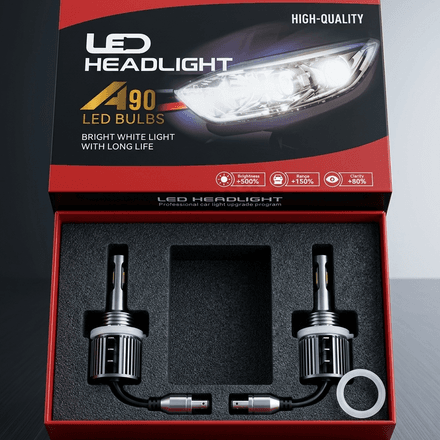 Kit Phares LED A90 H15 12V Haute Luminosité thumbnail 3