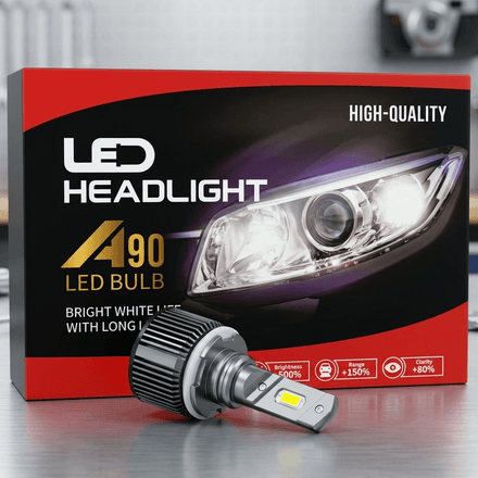 Kit Phares LED A90 H15 12V Haute Luminosité thumbnail 4