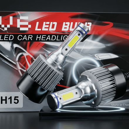Phares De Voiture À Led V6,feux De Position Latéraux H15,kits De Phares Led Haute Qualité,phare Led H15 Anti-erreur Canbus thumbnail 1