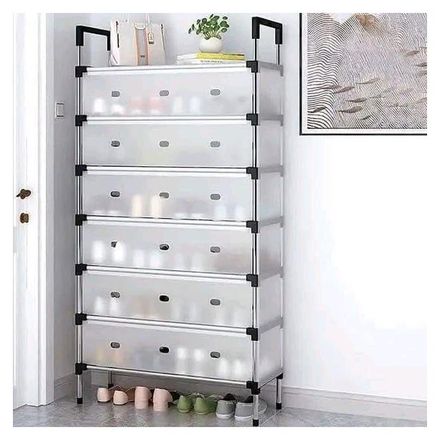Étagère À Chaussures Multicouche Anti Poussière Armoire De Rangement Meuble Chaussures 7 Etagères thumbnail 1