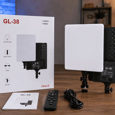 Gl-38 Led Panel Light – Éclairage Photo & Vidéo Haute Luminosité thumbnail 1