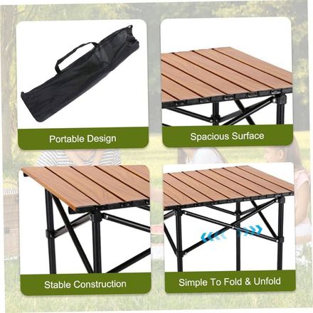 Table De Camping Pliante En Aluminium 53 X 51 Cm thumbnail 3