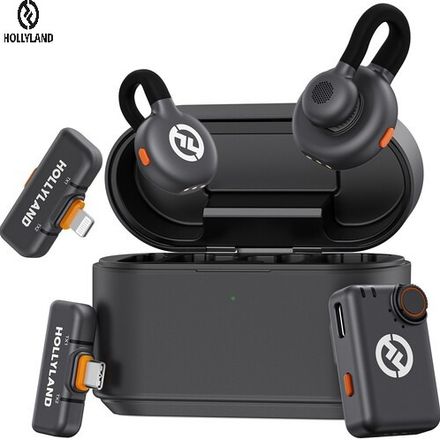Microphone Lavalier Sans Fil 300 M Enc – Kit 2tx + 3rx Pour Iphone, Android Et Caméra thumbnail 1