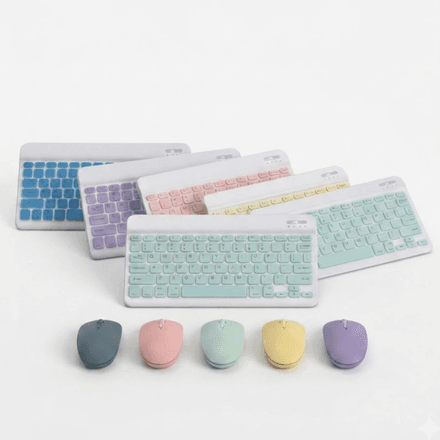 Kit Clavier & Souris Bluetooth Rechargeable - Couleur Aléatoire thumbnail 1
