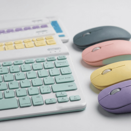 Kit Clavier & Souris Bluetooth Rechargeable - Couleur Aléatoire thumbnail 4