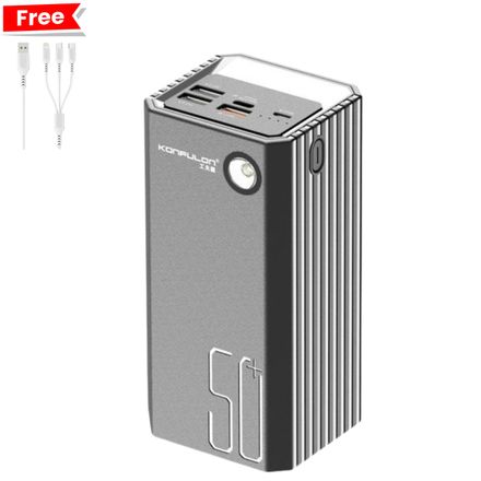 Powerbank A22 50000 Mah - Couleur Aleatoire + Câble 3 Tetes Gratuit thumbnail 1