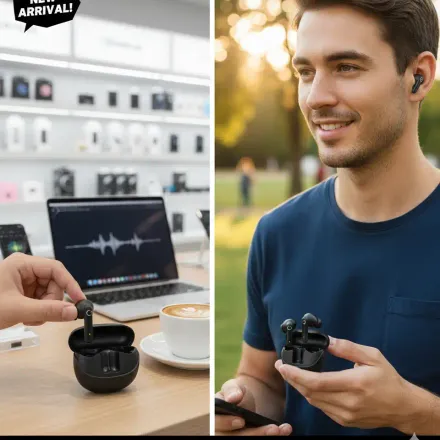 Écouteurs Sans Fil Cellular 23 – Bluetooth 5.4 – Noir thumbnail 2