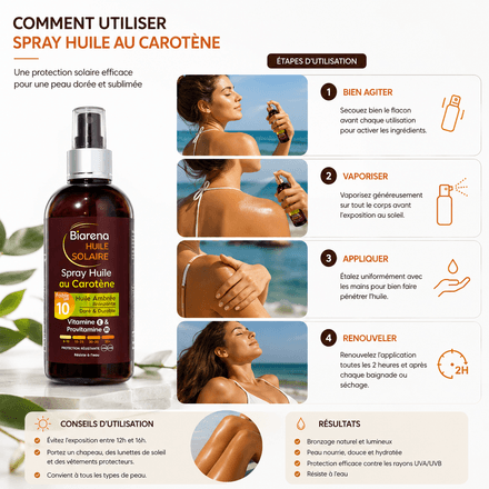 Huile Bronzante Waterproof Au Carotène Vitamine E Provitamine B5 thumbnail 2