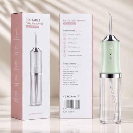 Hydropulseur Dentaire Sans Fil Rechargeable Nettoyeur Buccal Portable  thumbnail 1