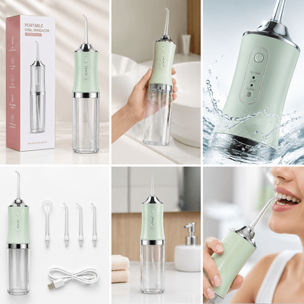 Hydropulseur Dentaire Sans Fil Rechargeable Nettoyeur Buccal Portable  thumbnail 2