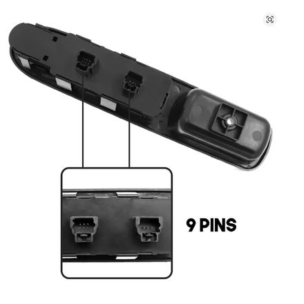 Interrupteur Commande Lève-vitre Électrique 6554kt 6554qc Pour Peugeot 207 Et 307 thumbnail 2