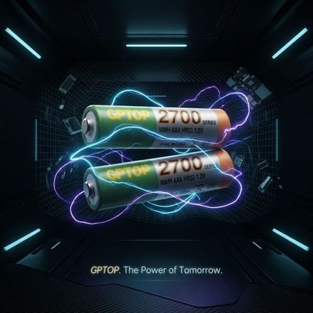 Lot De 2 Piles Rechargeables Gptop Aaa 2700 thumbnail 2