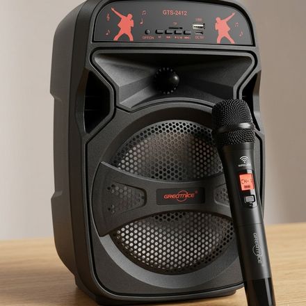 Haut-parleur Bluetooth Portable 3.3 Avec Microphone Sans Fil – Greatnice Gts-1926 – Son Puissant & thumbnail 1