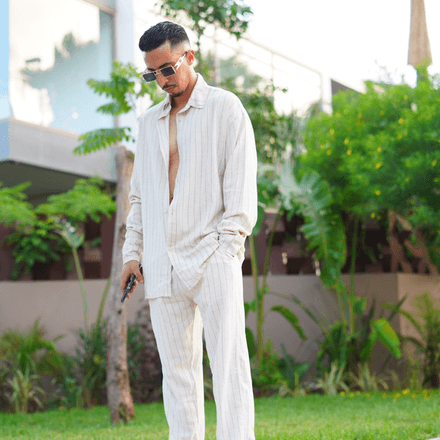 Ensemble Le Lin : Chemise Avec Manches Longues + Pantalon thumbnail 6