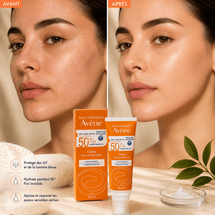 Crème Solaire Hydratante Spf 50+ – Fini Invisible thumbnail 3