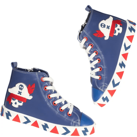 Pirate Designer Orthopedic Zipper Sneakers thumbnail 1