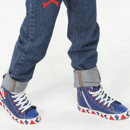 Pirate Designer Orthopedic Zipper Sneakers thumbnail 3