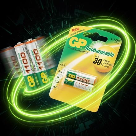 Lot de 2 Piles Rechargeables AAA 1100 mAh – 1,2 V thumbnail 3