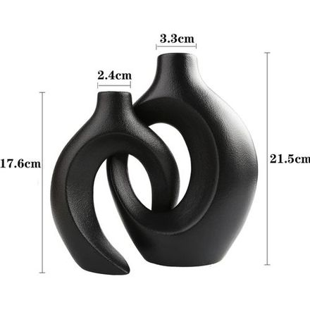 Duo De Vases En Céramique – Élégance & Modernité thumbnail 2
