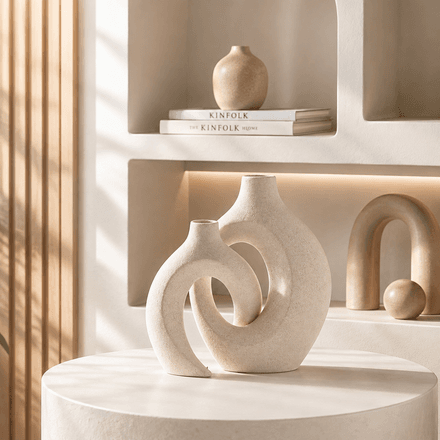 Duo De Vases En Céramique – Élégance & Modernité thumbnail 2