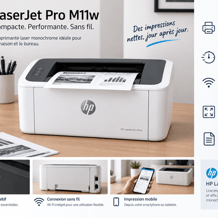 Hp Laserjet Pro M11w - Imprimante Laser Monochrome thumbnail 1