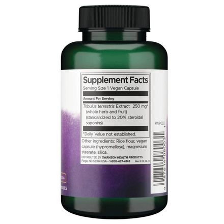 Mega Tribulus Extract 250 Mg | 20% Saponines | Tribulus Terrestris thumbnail 2
