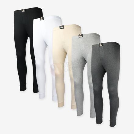 Lot De 5 Sous-pantalons Thermiques Multicolores 100% Coton thumbnail 1
