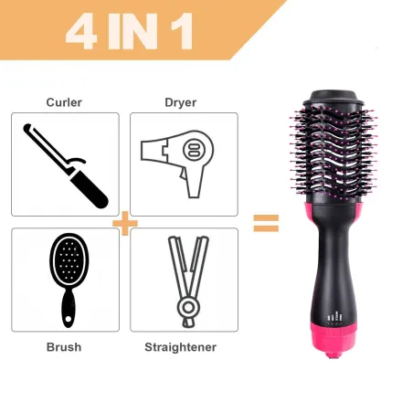 One Step Brosse Soufflante 1200w 3 En 1 Sèche-cheveux Lisseur Peigne Électrique thumbnail 2