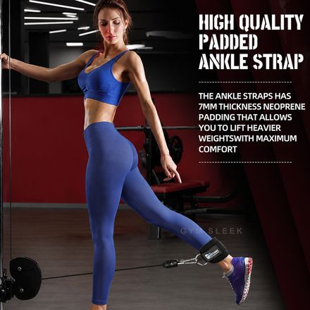 Sangle De Cheville Réglable Pour Musculation Avec Mousqueton Accessoires Fitness Pour Fessiers Jambes Et Hanches Kick Back Glutes thumbnail 8