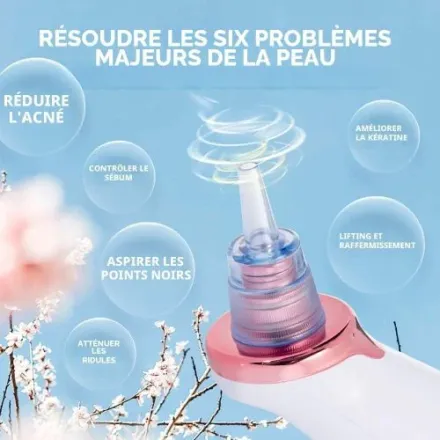 Aspirateur Points Noirs Rechargeable Usb Nettoyeur De Pores Visage Anti Acné thumbnail 3