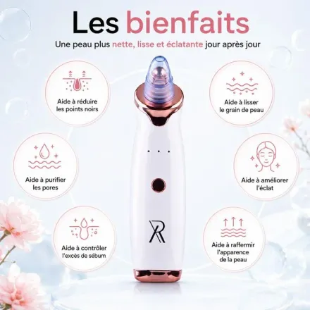 Aspirateur Points Noirs Rechargeable Usb Nettoyeur De Pores Visage Anti Acné thumbnail 5
