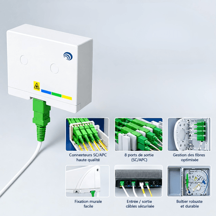 Cable Fibre Optique 10 M – Couleur Aléatoire thumbnail 3