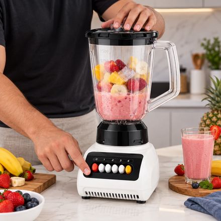 Bo-999 – Blender & Moulin 2-en-1, 1,5 L, 4 Vitesses –35cmx15 thumbnail 6