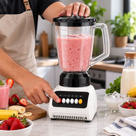 Bo-999 – Blender & Moulin 2-en-1, 1,5 L, 4 Vitesses –35cmx15 thumbnail 8