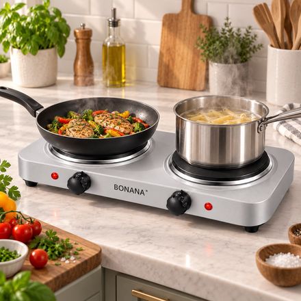 Plaque De Cuisson Électrique Double – 2000 W thumbnail 5